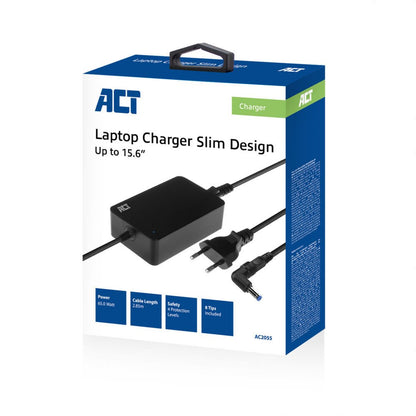 ACT AC2055 | Universele Compacte Notebook Lader | 65 Watt | 3 Meter - Matmuis - Matmuis