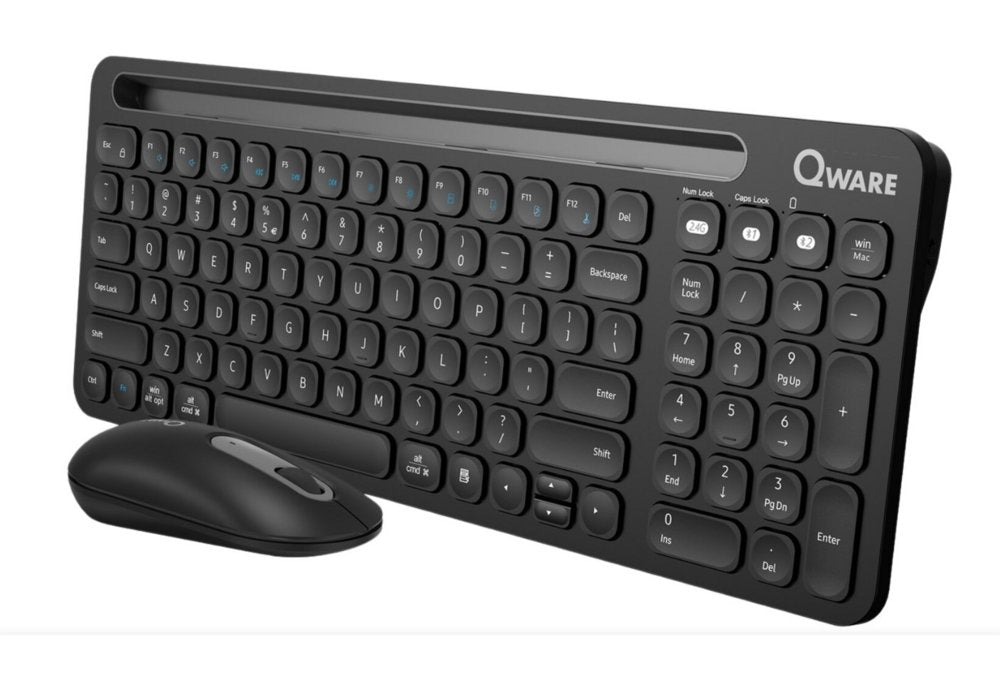 QWARE Wireless Desktop Combo Florence Zwart | Returned - Matmuis