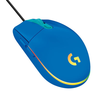 Logitech G203 | Gaming Muis | Rechtshandig | USB-A | 8.000 DPI | Blauw - Matmuis