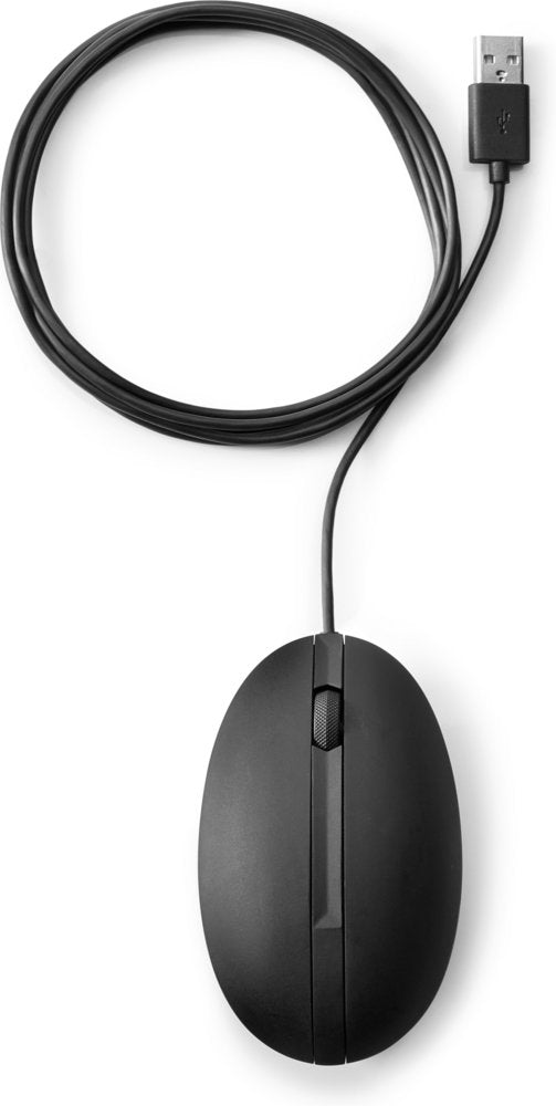 HP 320M | Bekabelde Muis | Links- en Rechtshandig | USB-A | 1000 DPI | Zwart - Matmuis - Matmuis