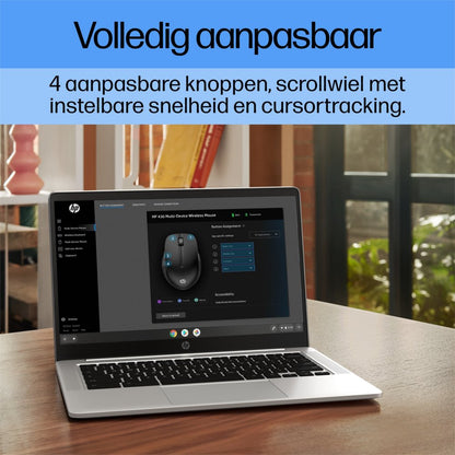 HP 430 | Multi-Device Draadloze Muis | Links- en Rechtshandig | RF + Bluetooth | 1200 DPI | Zwart - Matmuis - Matmuis