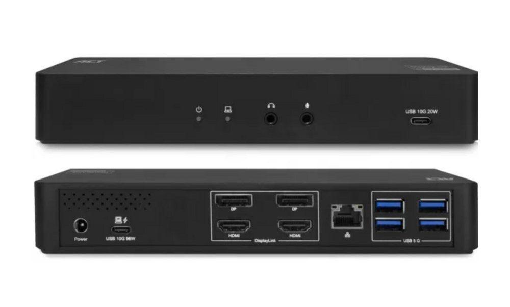 ACT AC7160 | 4K Docking Station & Poortreplicator | USB-C 3.2 Gen 2 | Zwart - Matmuis - Matmuis
