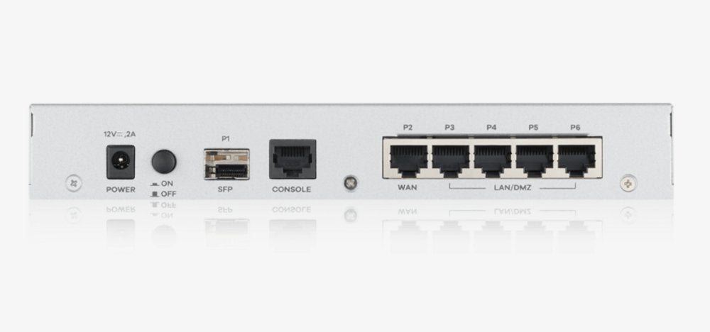 Zyxel USG Flex 100 | Firewall (Hardware) | 900 Mbit/s | 5x Gigabit LAN/WAN | VPN & UTM Beveiliging | Desktopbehuizing