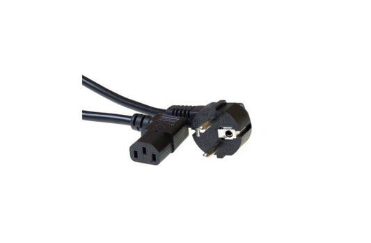 ACT 230V aansluitkabel | Schuko male (haaks) naar C13 (haaks) | 230V / 10A | Zwart | 2 m - Matmuis - Matmuis