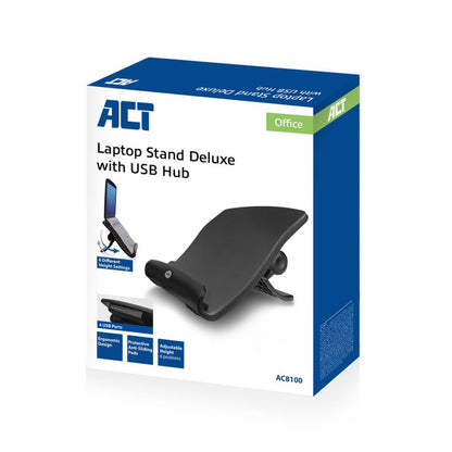 ACT AC8100 | Notebookstandaard 17.3" | Zwart - Matmuis - Matmuis