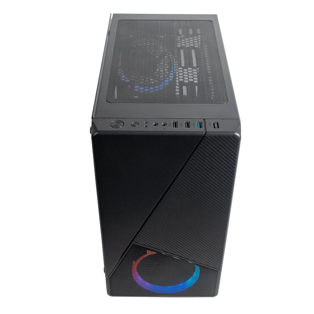 Azza Noir 130 RGB | Micro Tower Case | Zwart - Matmuis