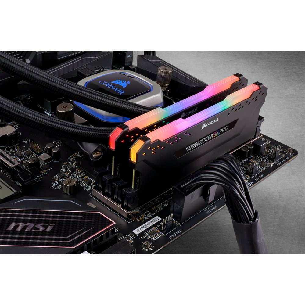 Corsair Vengeance RGB Pro | 32GB 2x16GB DDR4 | 3600MHz | DIMM | CL18 | Geheugenmodule | RAM - Matmuis - Matmuis