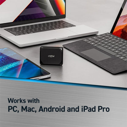 Crucial X10 Pro | Externe SSD | 1TB | USB 3.2 Gen 2x2 | 2.100MB/s | IP55 | Zwart | Compact & Robuust - Matmuis - Matmuis