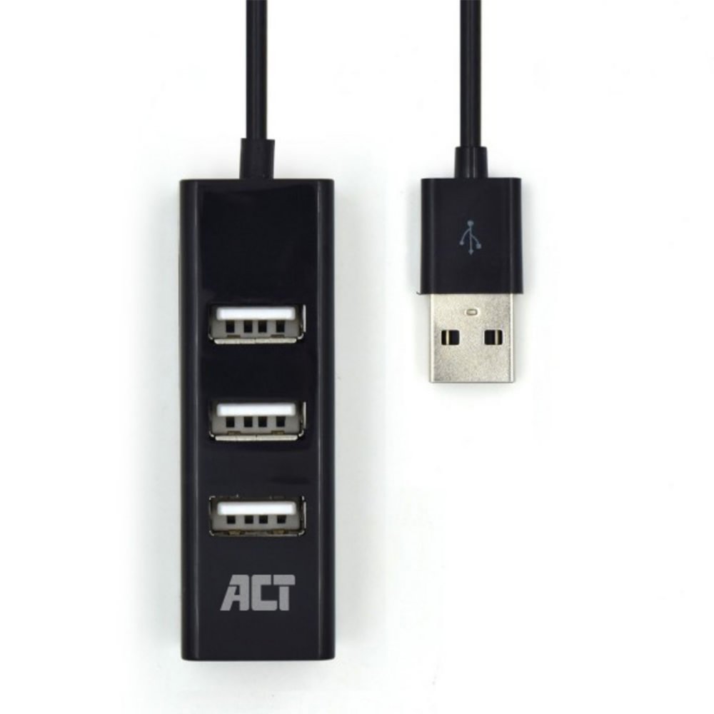 ACT AC6205 | USB 2.0 Interface Hub | 480 Mbps | Zwart - Matmuis - Matmuis