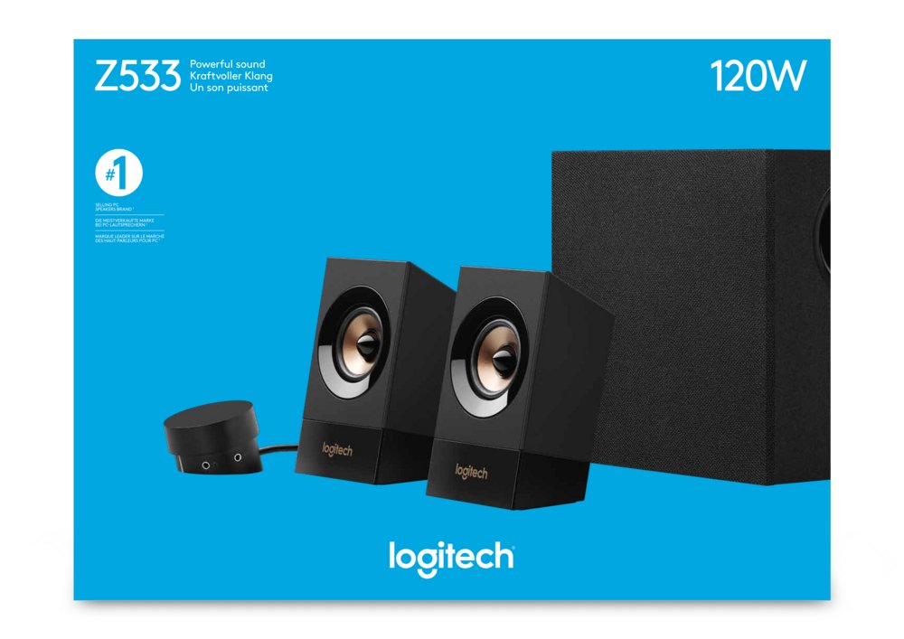 Logitech Z533 | 2.1 Luidsprekerset | 60W RMS | Dynamische Bas | Meerdere Aansluitingen - Matmuis - Matmuis