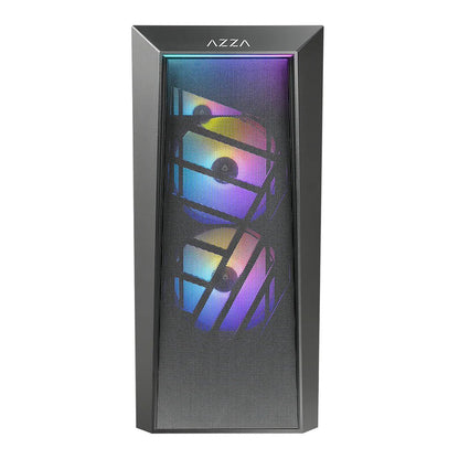 Case Azza Sentinel | Midi Tower | RGB | Zwart - Matmuis