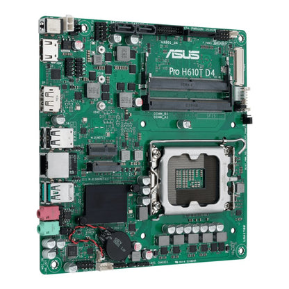 ASUS Pro H610T D4-CSM | Socket LGA 1700 | Intel H610 | 2xDDR4 | Mini-ITX | Moederbord - Matmuis - Matmuis