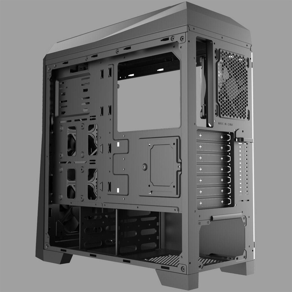Azza Chroma 410B | Midi Tower Case | Zwart - Matmuis