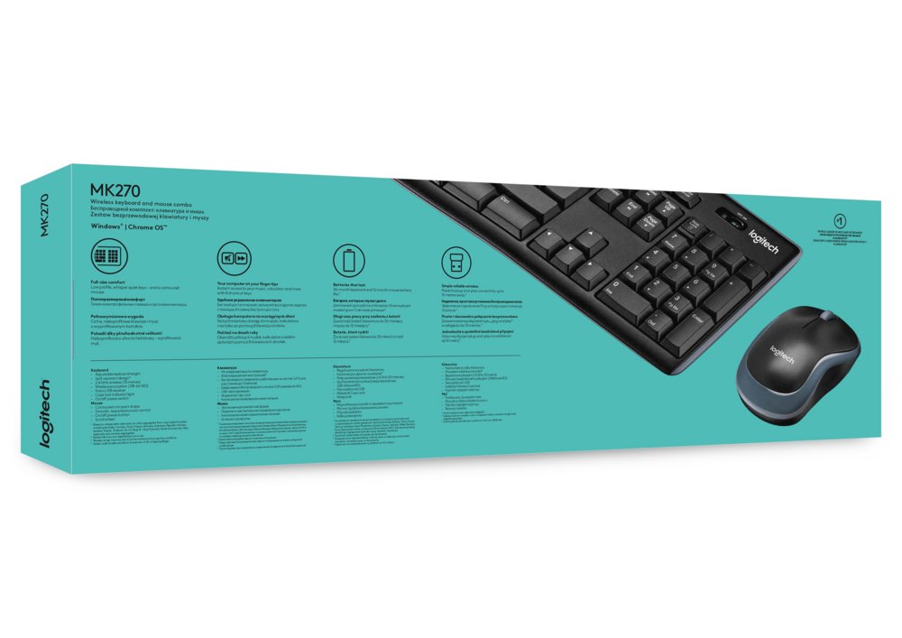 Logitech MK270 | Draadloze Muis en Toetsenbordcombo | QWERTY - Matmuis - Matmuis