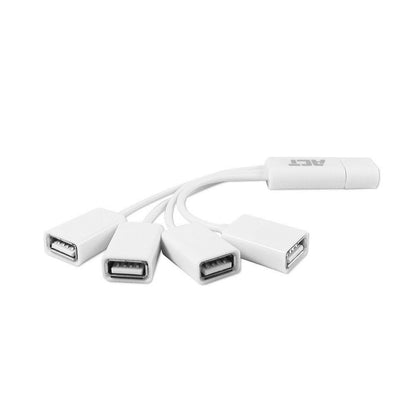 ACT AC6210 | Interface Hub | USB 3.2 Gen 1 (3.1 Gen 1) Type-A | 480 Mbit/s | Wit - Matmuis - Matmuis