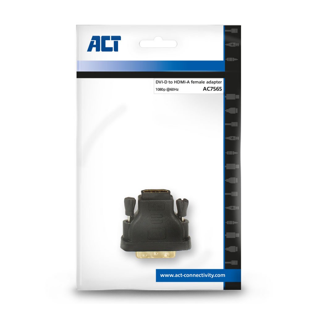 ACT DVI-D naar HDMI Verloopadapter | Zip Bag - Matmuis - Matmuis