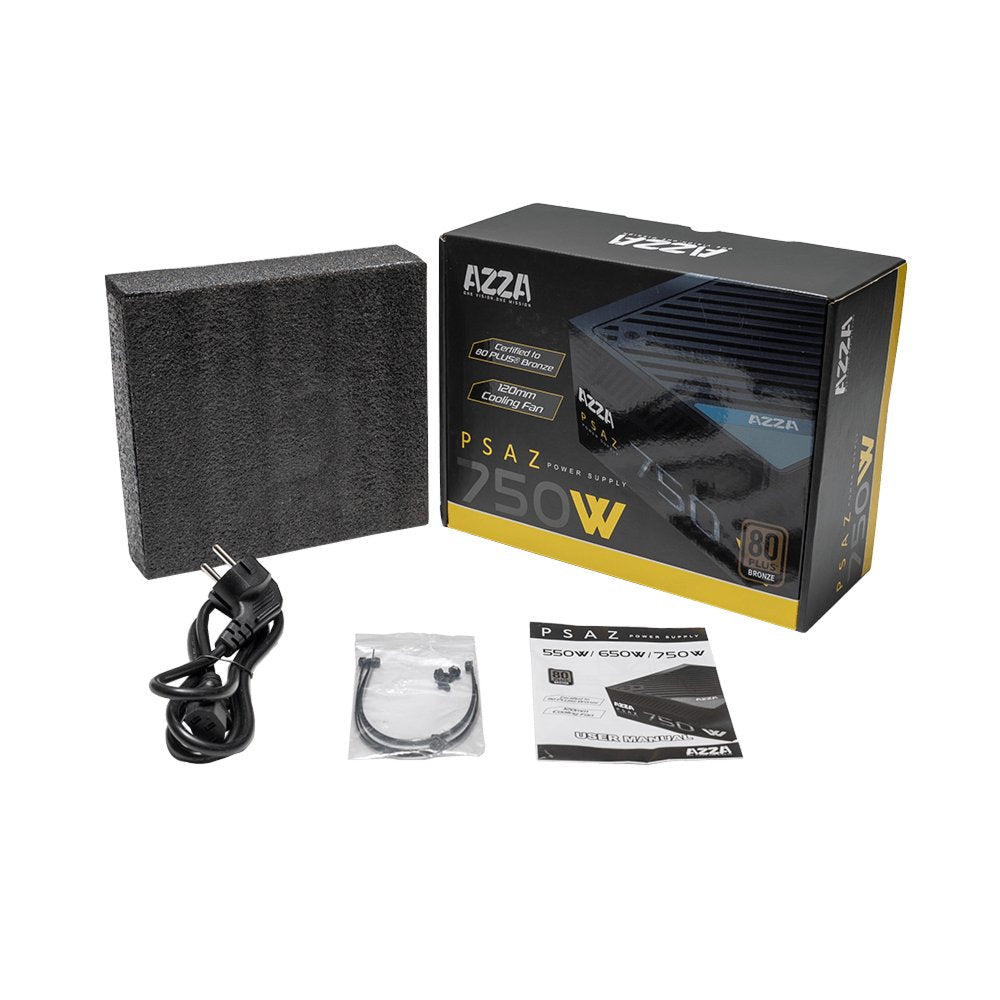 Azza PSAZ-750W | 750 Watt Bronze ATX PSU | Power Supply | Voeding - Matmuis