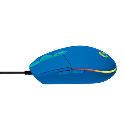 Logitech G203 | Gaming Muis | Rechtshandig | USB-A | 8.000 DPI | Blauw - Matmuis