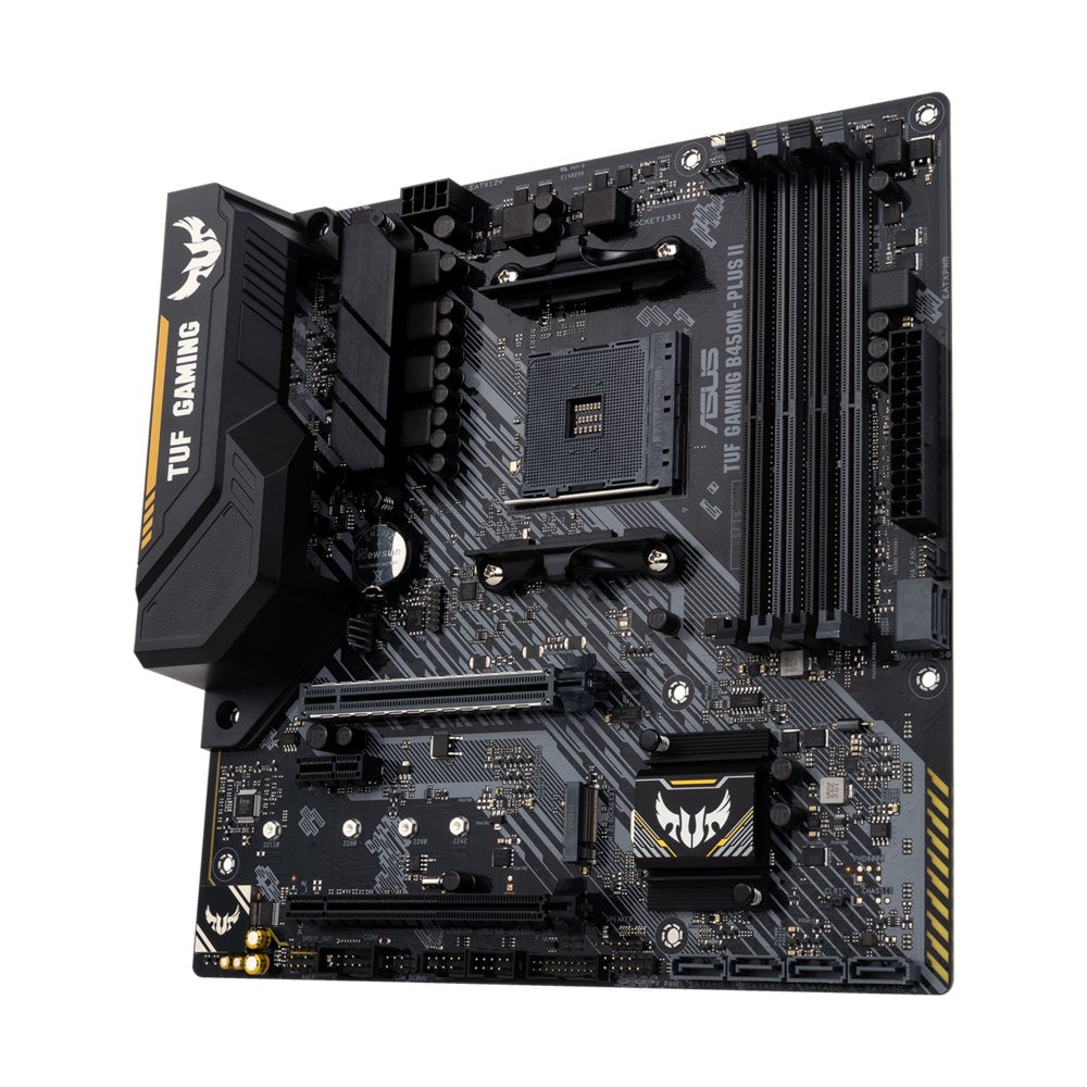 ASUS TUF Gaming B450M-Plus II | Socket AM4 | AMD B450 | 4xDDR4 | Micro-ATX | Moederbord - Matmuis - Matmuis