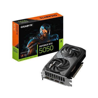 GIGABYTE GeForce RTX 5050 WINDFORCE OC | 8GB GDDR6 | DLSS 4 | Videokaart | Nvidia GPU - Matmuis - Matmuis
