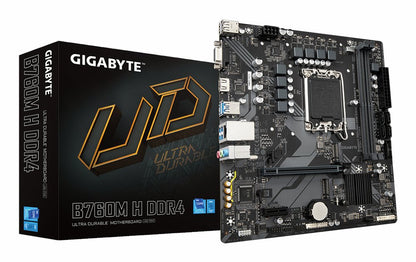 Gigabyte B760M H DDR4 | Socket LGA 1700 | Intel B760 | 4xDDR4 | Micro ATX | Moederbord - Matmuis - Matmuis