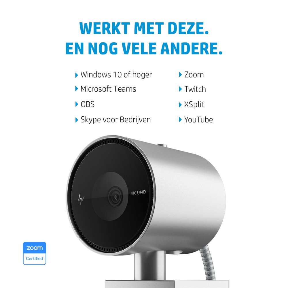 HP 950 UHD | 4K 30FPS USB Webcam met Microfoon - Matmuis - Matmuis