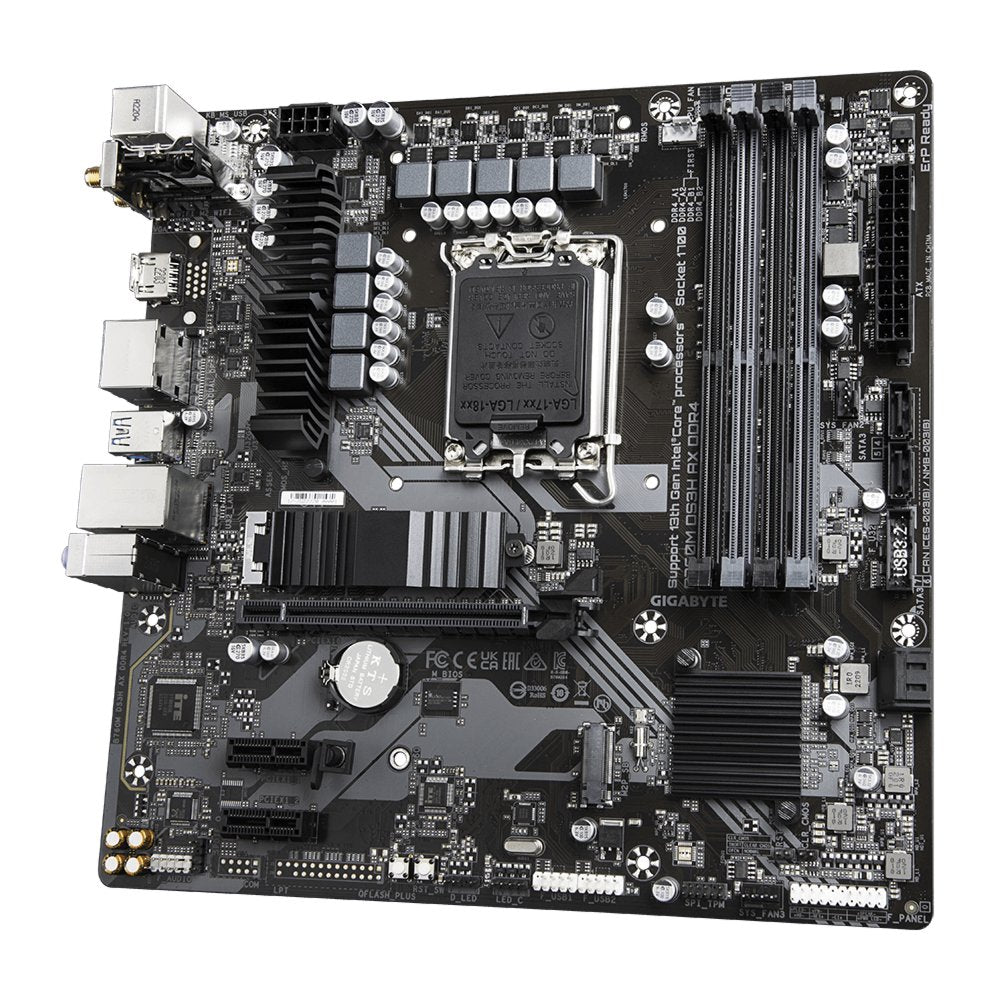 Gigabyte B760M DS3H AX DDR4 | Socket LGA 1700 | Intel B760 | 4xDDR4 | Micro-ATX | Moederbord - Matmuis - Matmuis