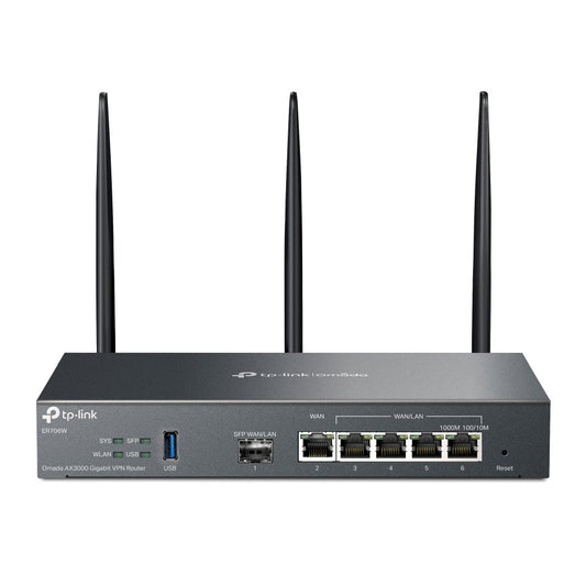 TP-Link Omada AX3000 Gigabit VPN | WiFi 6 Router | Gigabit Ethernet Dual-band (2.4 GHz / 5 GHz) | 2400 Mbit/s - Matmuis - Matmuis