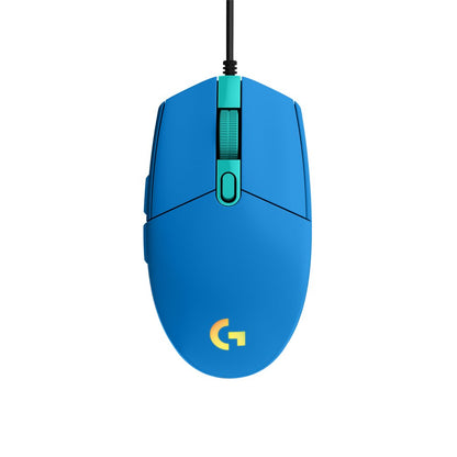 Logitech G203 | Gaming Muis | Rechtshandig | USB-A | 8.000 DPI | Blauw - Matmuis