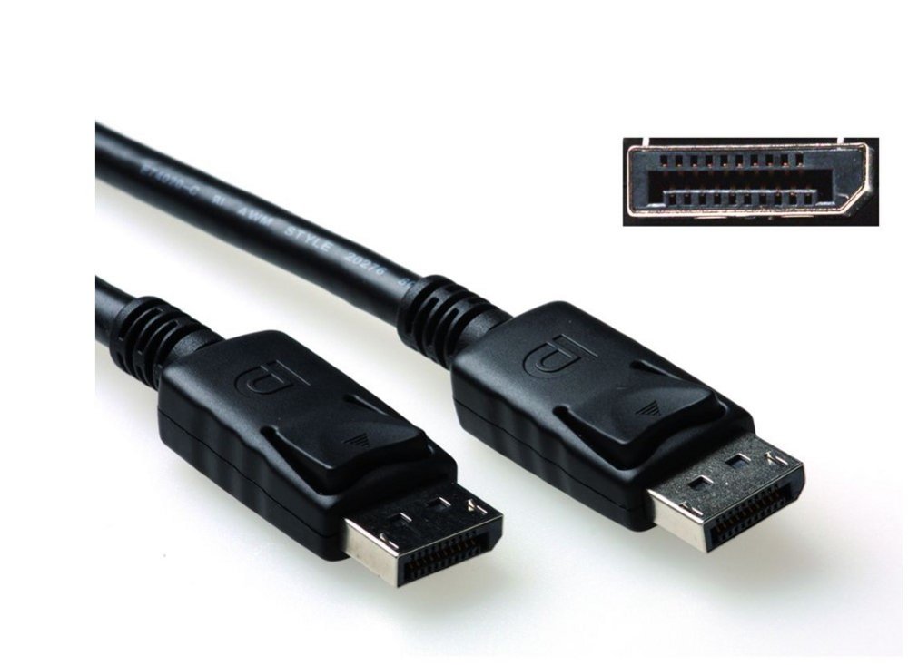 ACT AK3981 | DisplayPort Kabel | 3,0m | Zwart - Matmuis - Matmuis