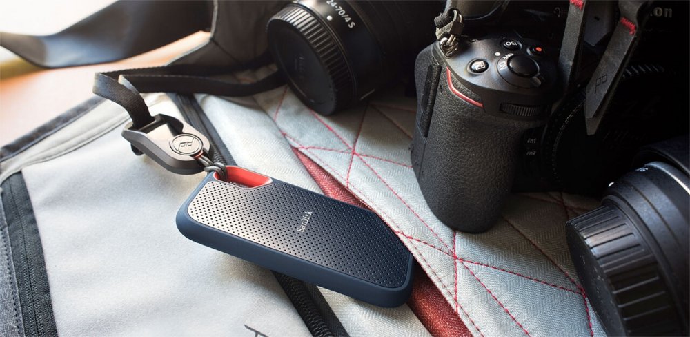 SanDisk Extreme Portable | Externe SSD | 1000GB | USB 3.2 | Zwart | Compact & Robuust - Matmuis