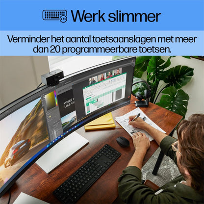 HP 650 | Draadloze Muis en Toetsenbordcombo | QWERTY - Matmuis - Matmuis