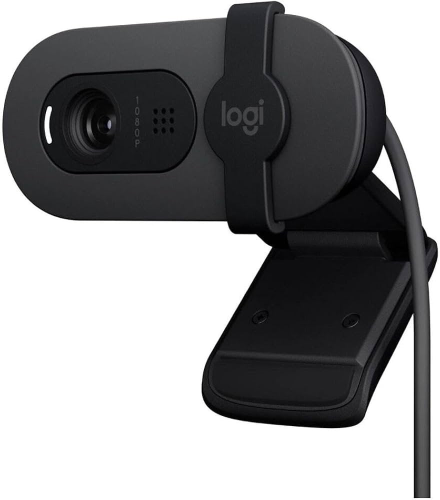 Logitech Brio 100 Full HD Webcam | 1080p | Ingebouwde Microfoon | Privacy Shutter | USB-A | Grafiet - Matmuis