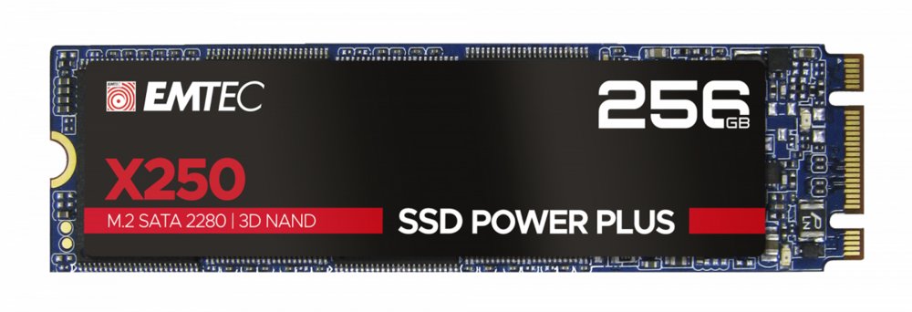 Emtec X250 | M.2 SSD (SATA III) | 256GB | 3D NAND - Matmuis