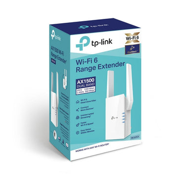 TP-Link RE505X | Wi-Fi 6 Range Extender | Dual-band | 1500 Mbps | Gigabit Ethernet | Wit - Matmuis