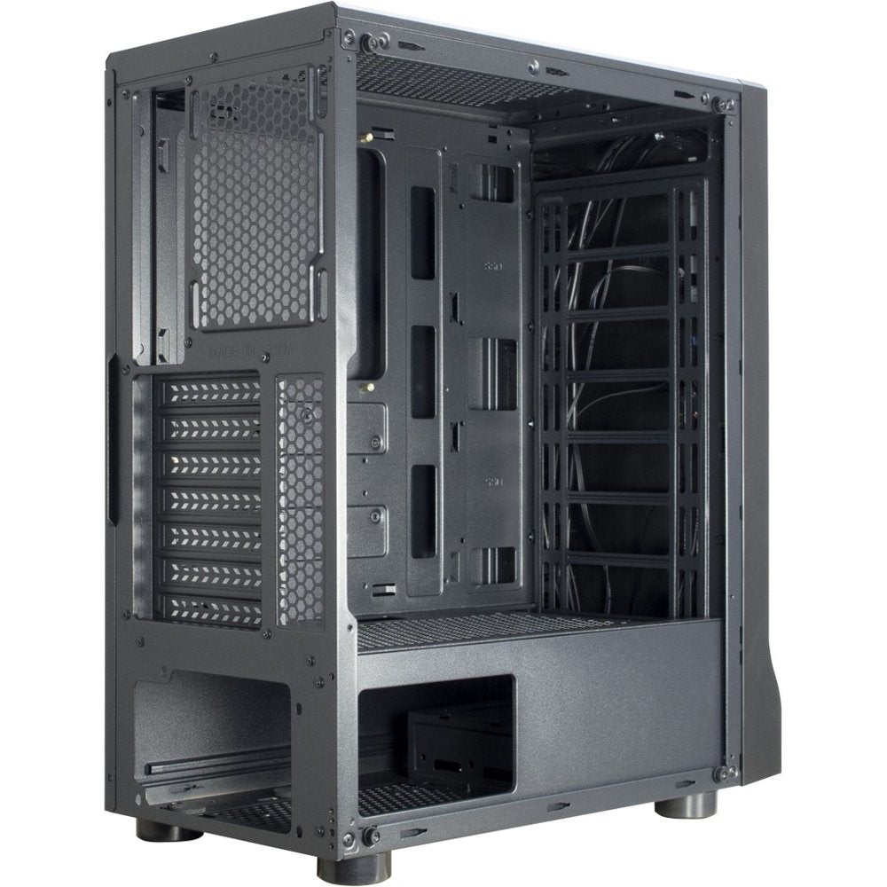 Inter-Tech A-3411 Creek RGB | Midi Tower | Zwart - Matmuis