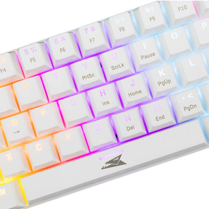 Baracuda DOLPHIN RGB 60% | Bedraad Gaming Toetsenbord | Red Switches | Anti-Ghosting | QWERTY | Wit - Matmuis - Matmuis