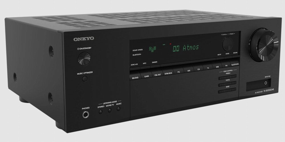 Onkyo TX-SR3100 | 5.2-kanaals AV-Receiver | 5× 80W | HDMI 2.1 (4 in / 1 uit) | 8K | DAB+