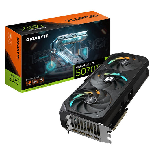 GIGABYTE GeForce RTX 5070 Ti GAMING OC | 16GB GDDR7 | DLSS 4 | Videokaart | Nvidia GPU - Matmuis - Matmuis