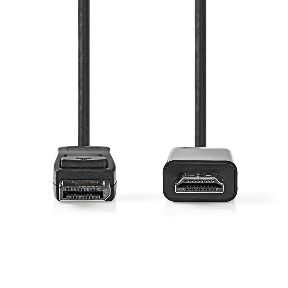 Nedis CCGL37100BK10 | DisplayPort naar HDMI adapterkabel | 1 m | DisplayPort male | HDMI Type A (Standaard) | Full HD 1080p | Zwart - Matmuis - Matmuis