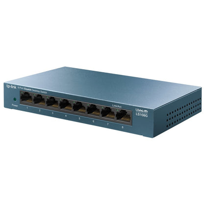 TP-Link LS108G | Unmanaged Switch | 8 Poorten | Gigabit Ethernet (10/100/1000 Mbps) | Desktop - Matmuis
