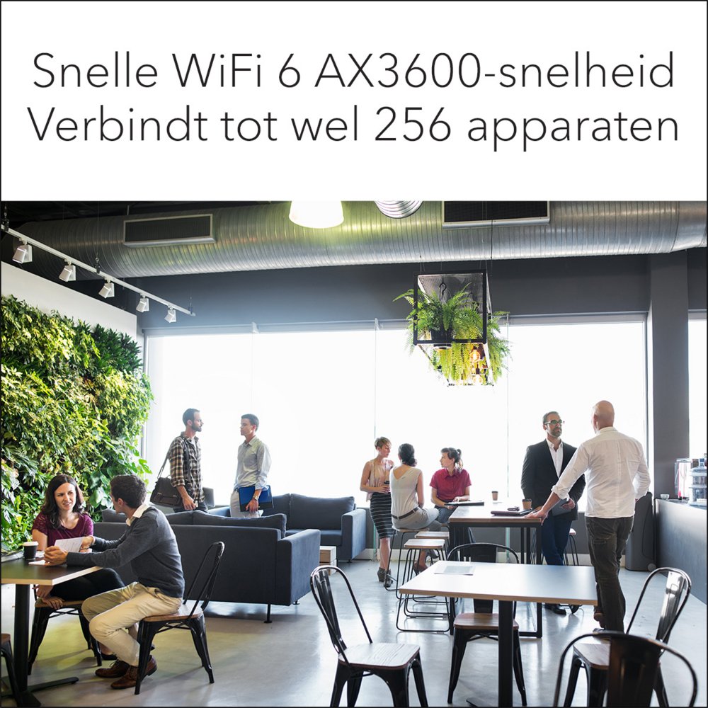 Netgear Insight WAX210 | WiFi 6 Access Point (AX1800) | 1800 Mbit/s | PoE (802.3at) | Inclusief Montagebeugel - Matmuis