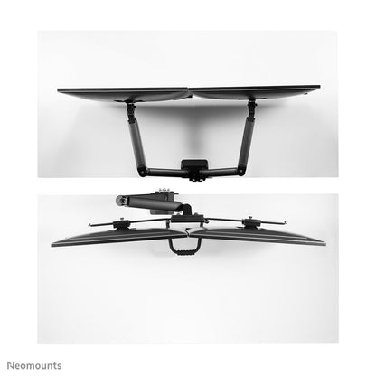 Neomounts Newstar DS75-450BL2 | In Hoogte Verstelbare Monitor-bureaubeugel | Tot 32" | Max 8kg | VESA 100x100 | 2 Monitoren - Matmuis - Matmuis