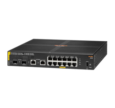 Aruba 6000 12G PoE+ Switch | 12x Gigabit PoE+ | 2x SFP | 139W | Managed L3 | Rackmount 1U - Matmuis