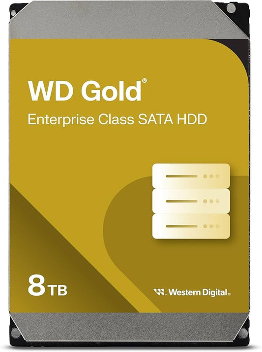 Western Digital Gold WD8005FRYZ | 8TB Enterprise Harde Schijf | 7200 RPM | 256MB Cache | SATA III | 3.5 inch - Matmuis
