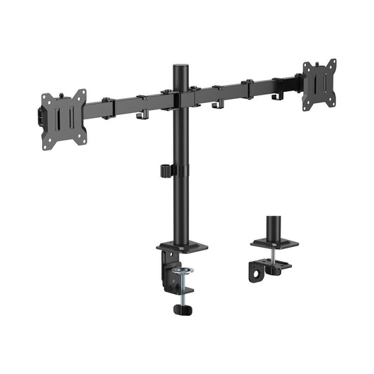 Sbox Desktop Dual Arm | Monitorarm 17 tot 32 inch | VESA 75x75 en 100x100 | 2x Max. 9 kg - Matmuis - Matmuis