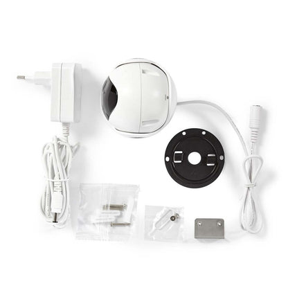 Nedis WIFICO20CWT | Wi-Fi Smart IP-buitencamera | Full HD 1080p | PTZ | Nachtzicht 15 m | Tweeweg-audio | IP65 | Wit - Matmuis