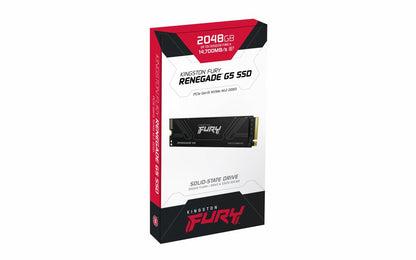 Kingston Fury Renegade G5 | 2TB NVMe SSD | M.2 | Gen5 | 14.700MB/s Lezen | 14.000MB/s Schrijven