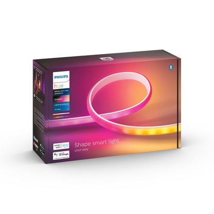 Philips Hue Gradient Lightstrip | Basispakket | 2 meter | RGBIC | EU/UK stekker | Bluetooth & Zigbee - Matmuis - Matmuis