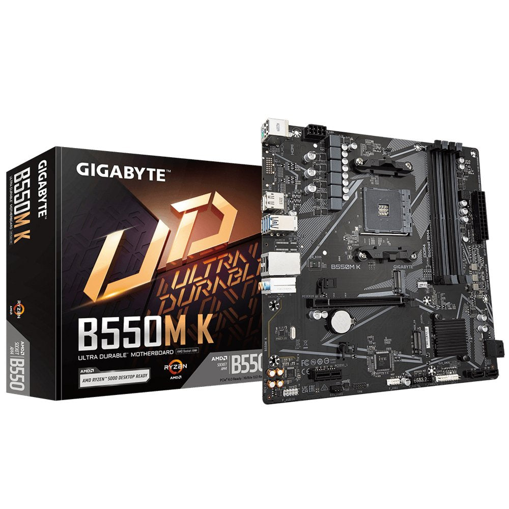 Gigabyte B550M K 1.0 | Socket AM4 | AMD B550 | 4xDDR4 | Micro-ATX | Moederbord - Matmuis - Matmuis